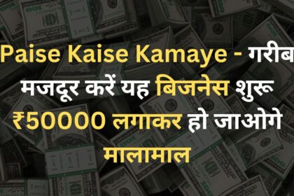 Paise Kaise Kamaye - गरीब मजदूर करें यह बिजनेस शुरू ₹50000 लगाकर हो जाओगे मालामाल
